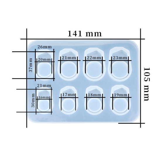 Molde Para Anillos de Resina